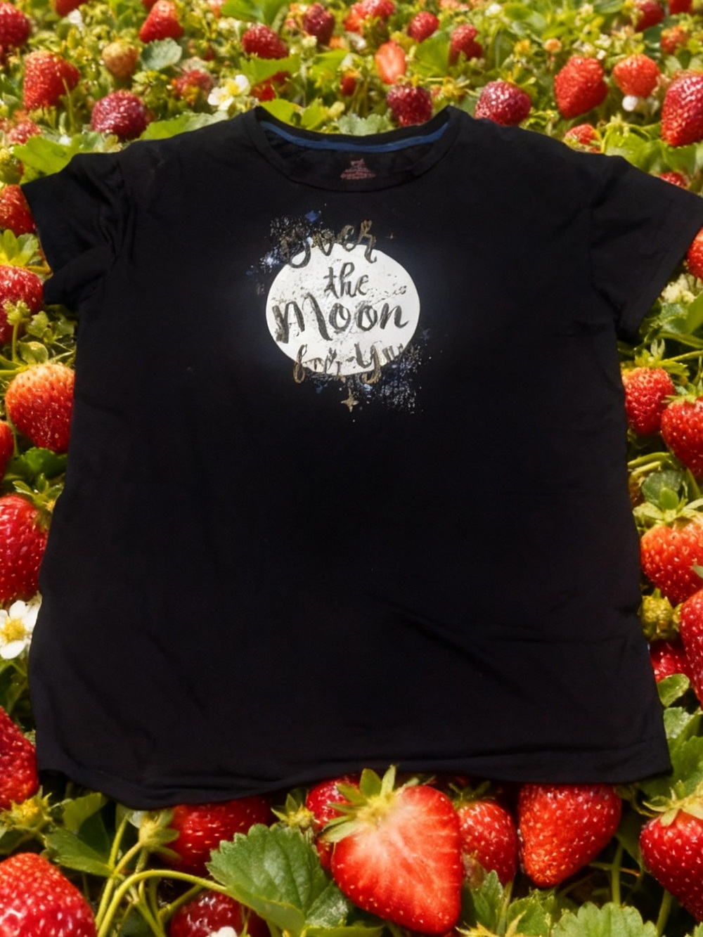 Ladies Black Sleep 💤 Shirt - 'Over the Moon'